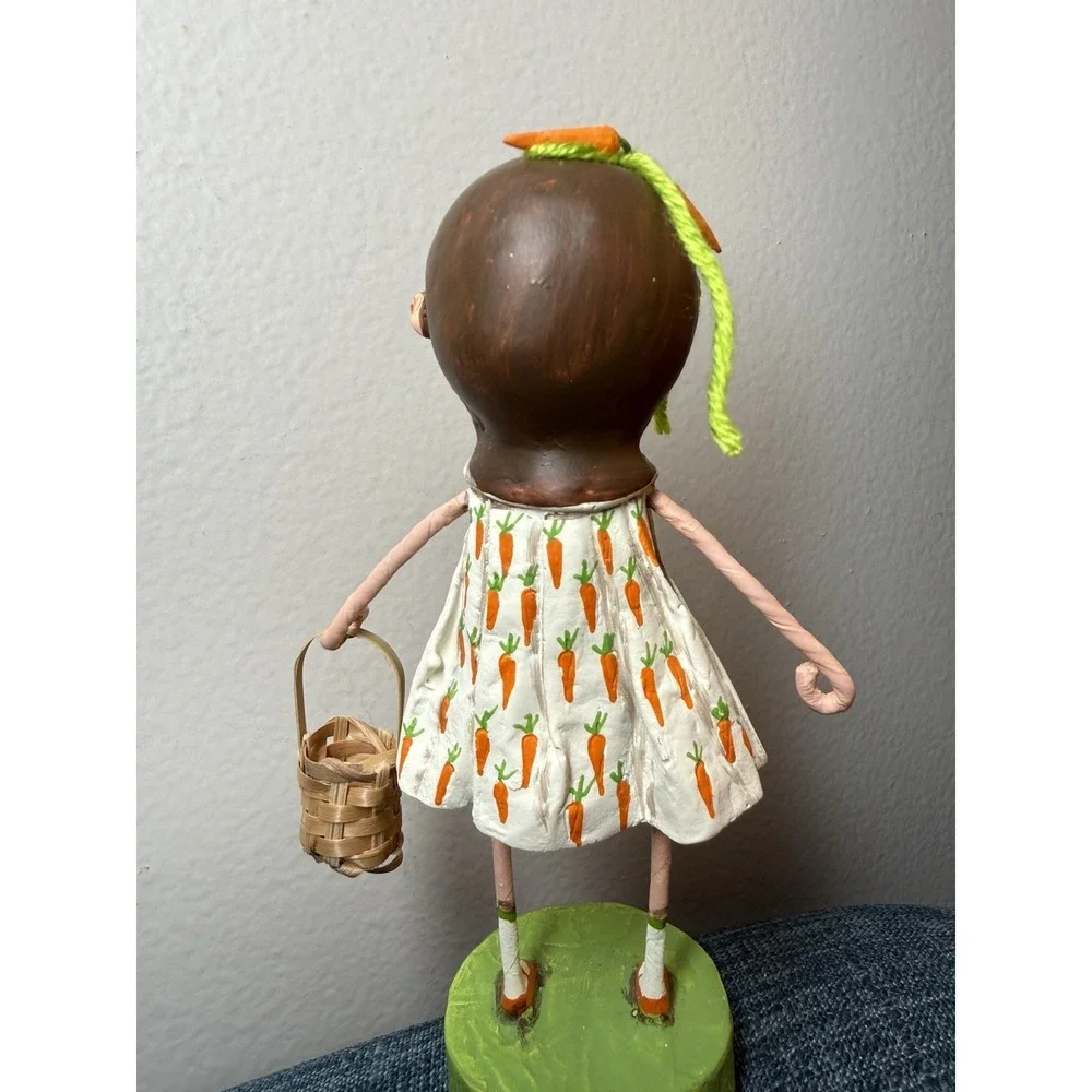 Chrissy Carrot Lori Mitchell ESC Trading Easter Girl Figurine Basket Retired HTF